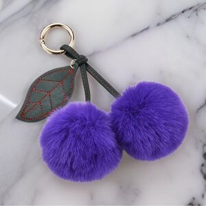 NEW Cherry Bag Charms PURPLE